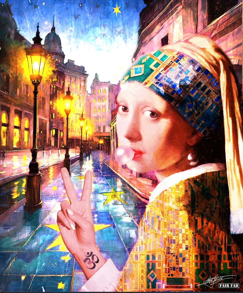 Urban Muse: Girl with a Bubblegum